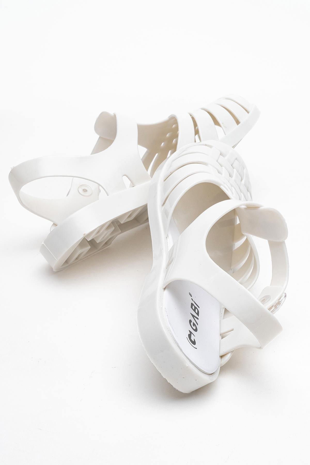 Önü Kapalı Plaj Sandalet BEYAZ - Görsel 5