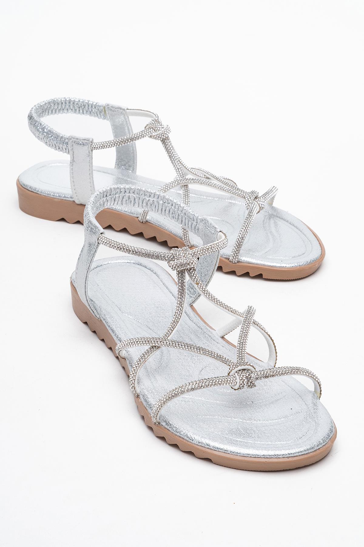 Kadın Çift Boğumlu Taşlı Sandelet GÜMÜŞ - Görsel 2