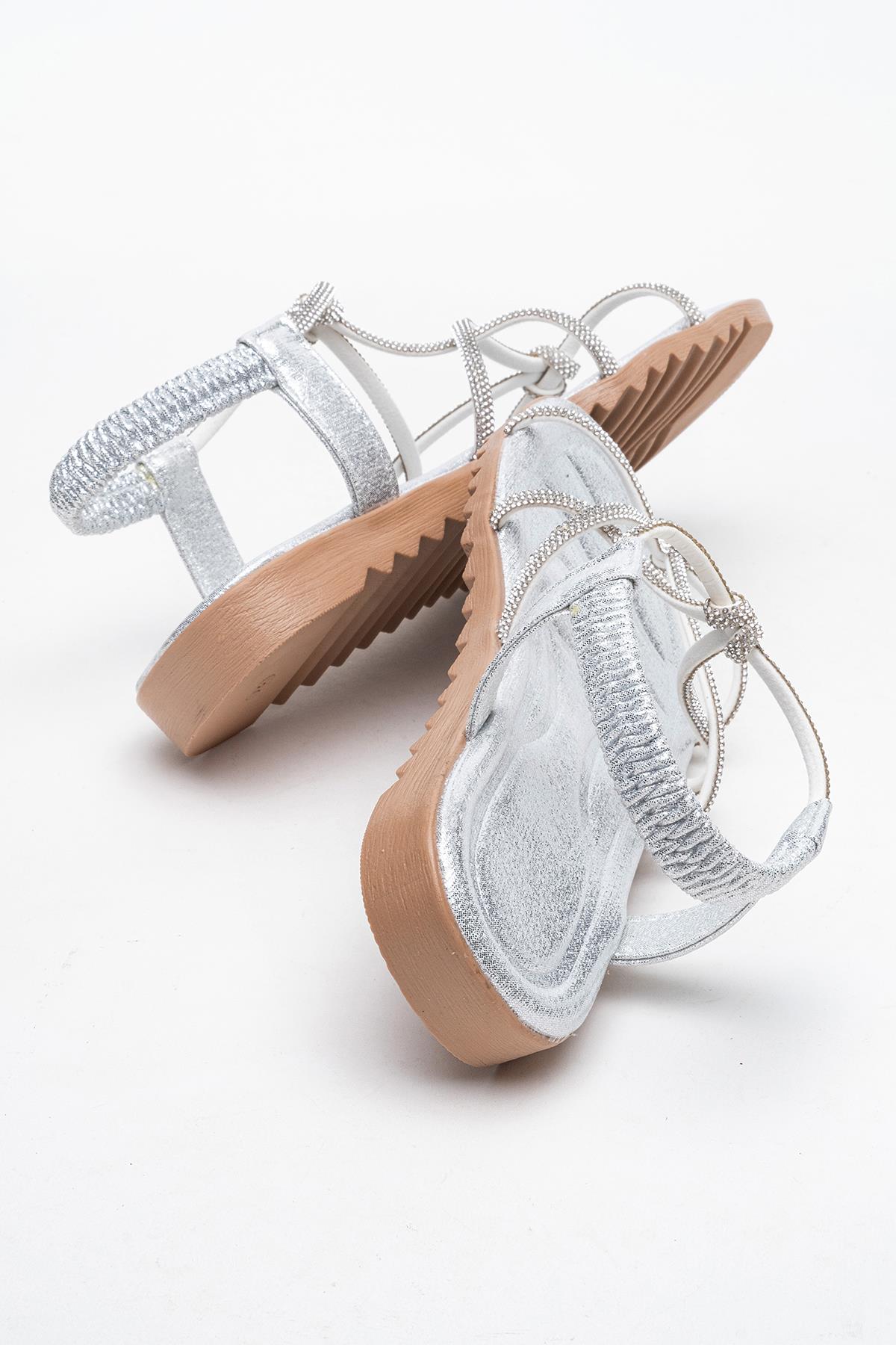 Kadın Çift Boğumlu Taşlı Sandelet GÜMÜŞ - Görsel 5