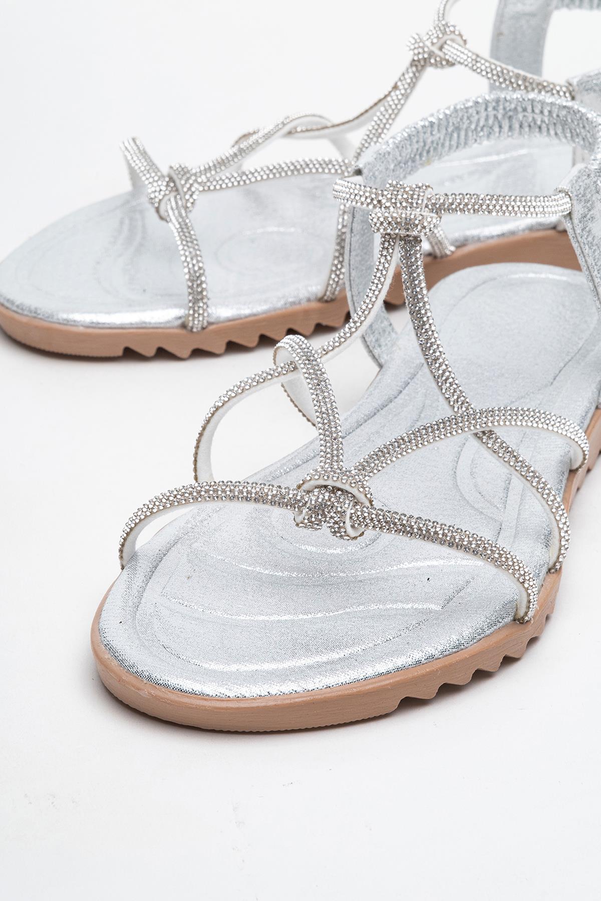 Kadın Çift Boğumlu Taşlı Sandelet GÜMÜŞ - Görsel 6