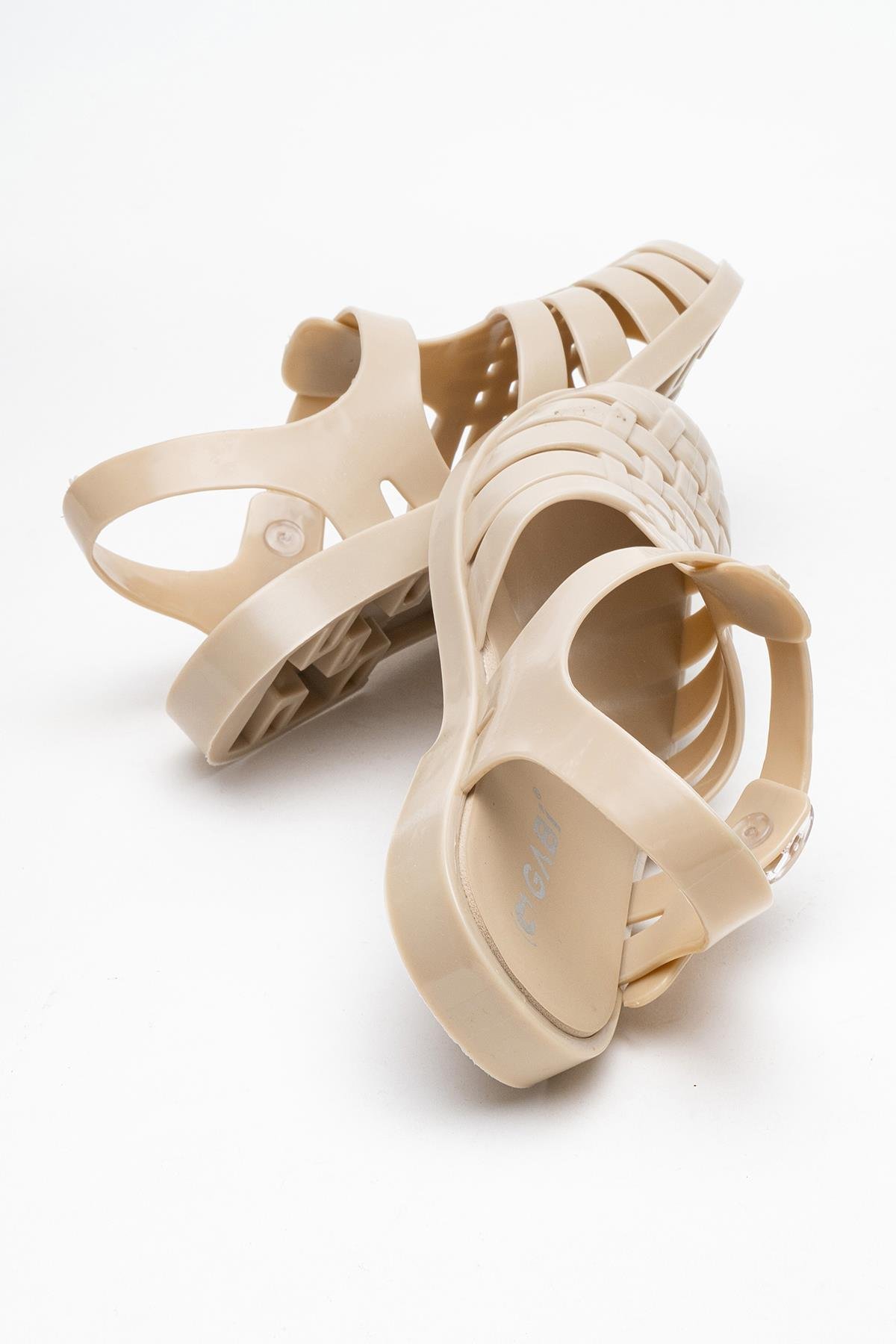 Önü Kapalı Plaj Sandalet BEJ - Görsel 5