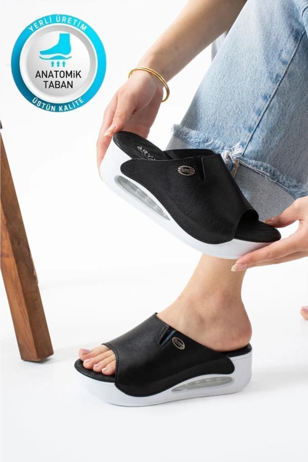 100-932 Ortopedik Air Taban Kadın Terlik - Görsel 3