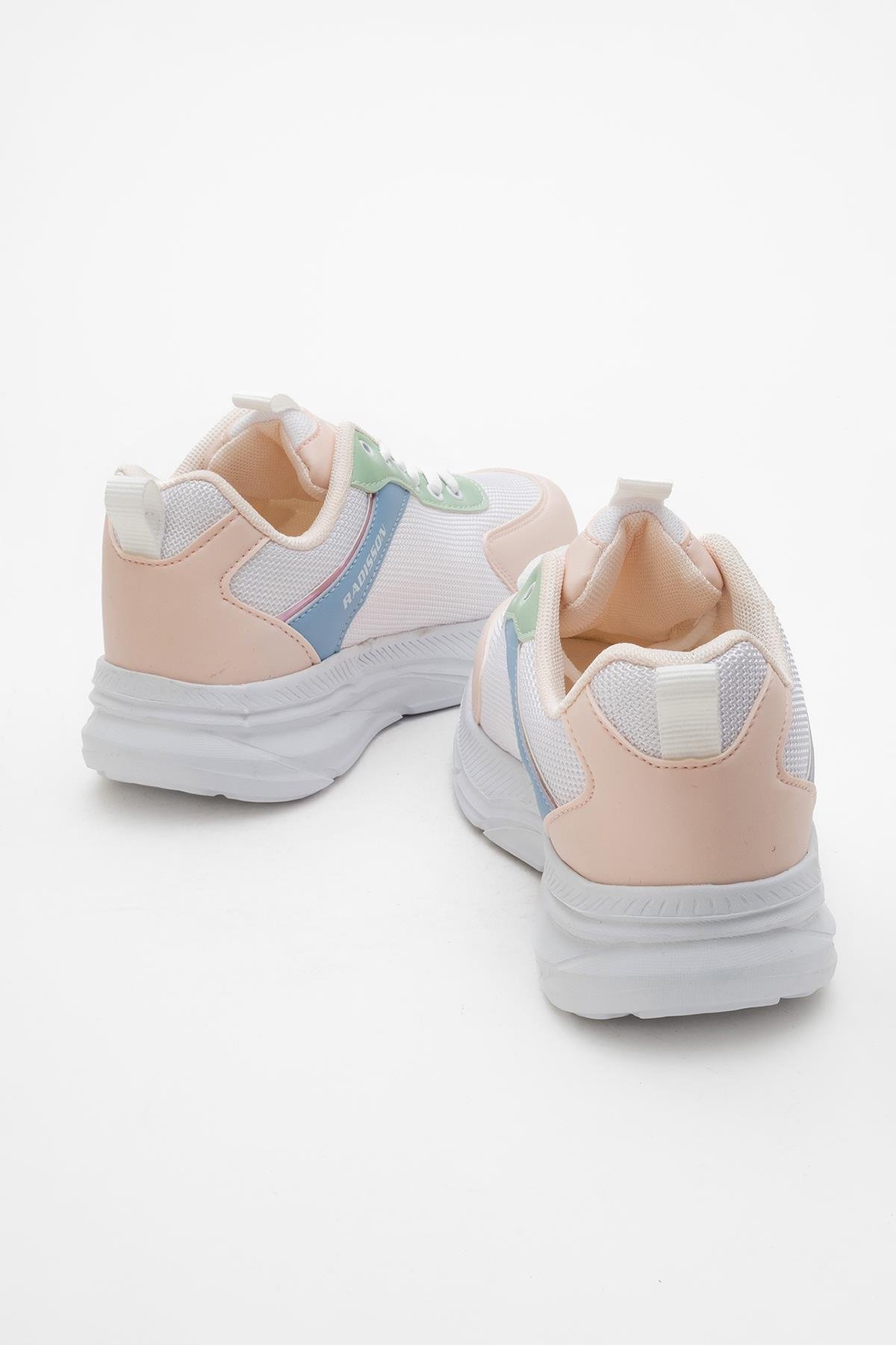 Cırtlı Anorak Kadın Spor Ayakkabı BEYAZ PUDRA YEŞİL - Görsel 5