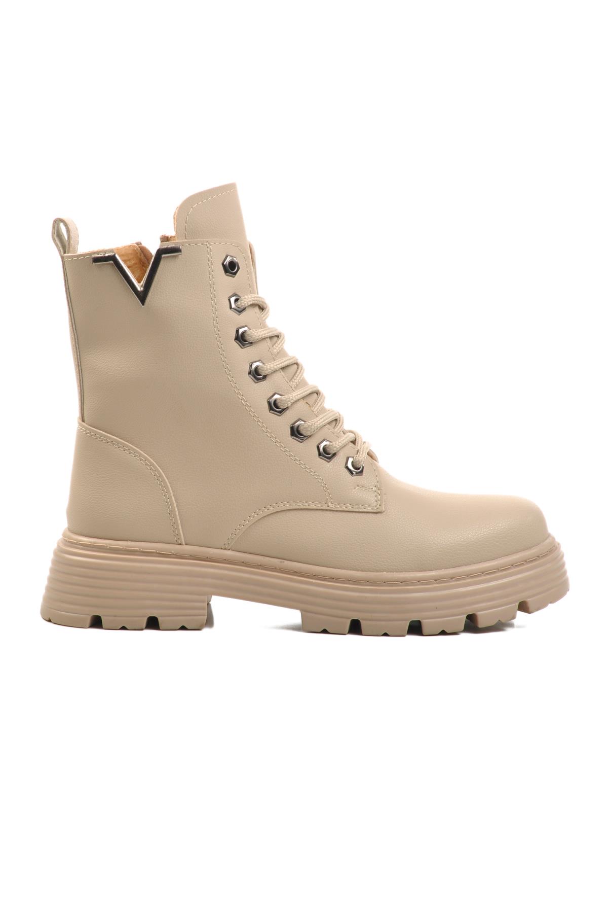 FO222 G Bej Kadın Bot - Görsel 4