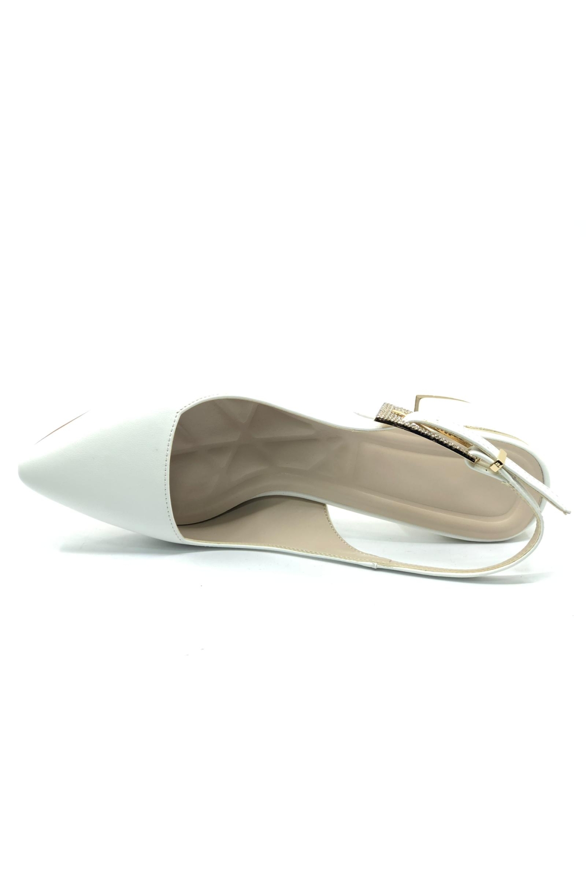 Toka Detaylı Topuklu Arkası Açık Klasik Kadın Topuklu Ayakkabı - Görsel 6