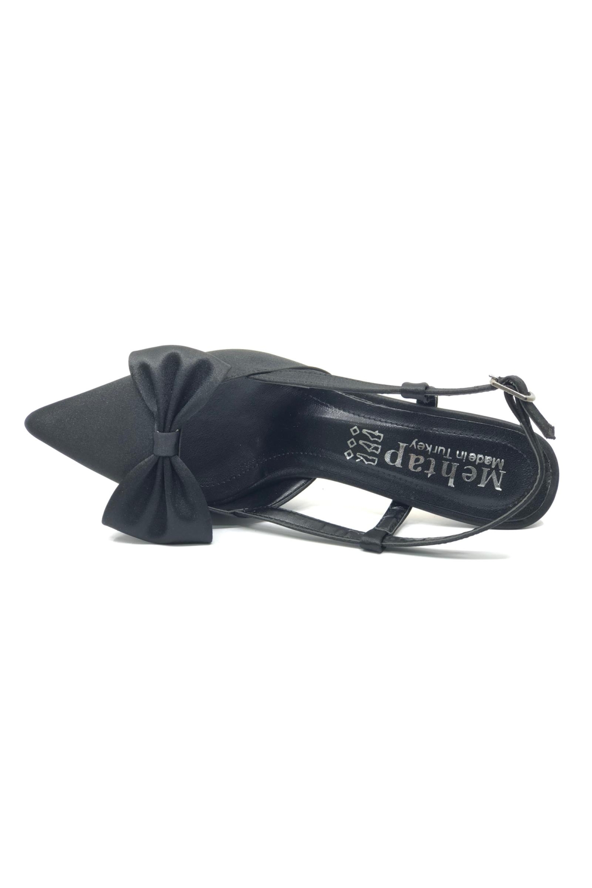 Kurdela Detaylı Arkası Açık Stiletto Kadın Topuklu Ayakkabı - Görsel 6