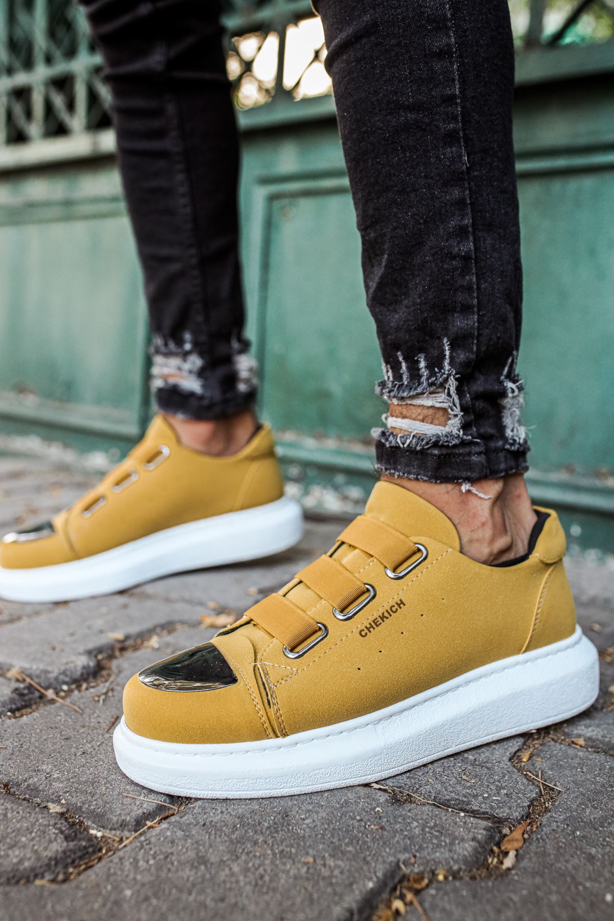 Lastikli Erkek Spor Ayakkabı Camel - Görsel 4