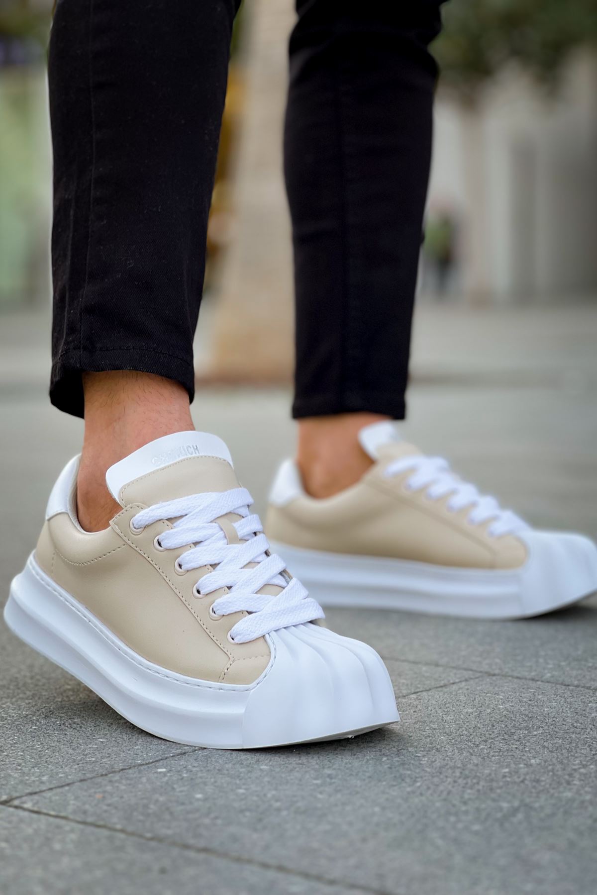 Bağcık Erkek Spor Ayakkabı Bej - Görsel 2