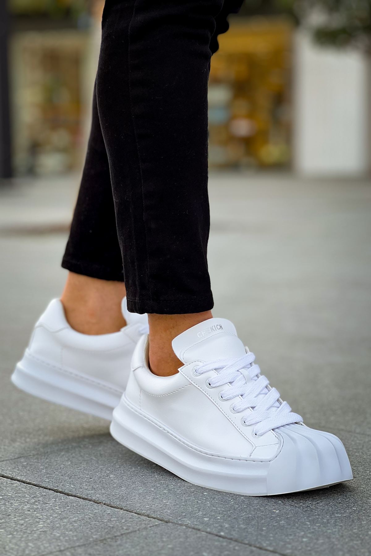 Bağcık Erkek Spor Ayakkabı Beyaz - Görsel 4