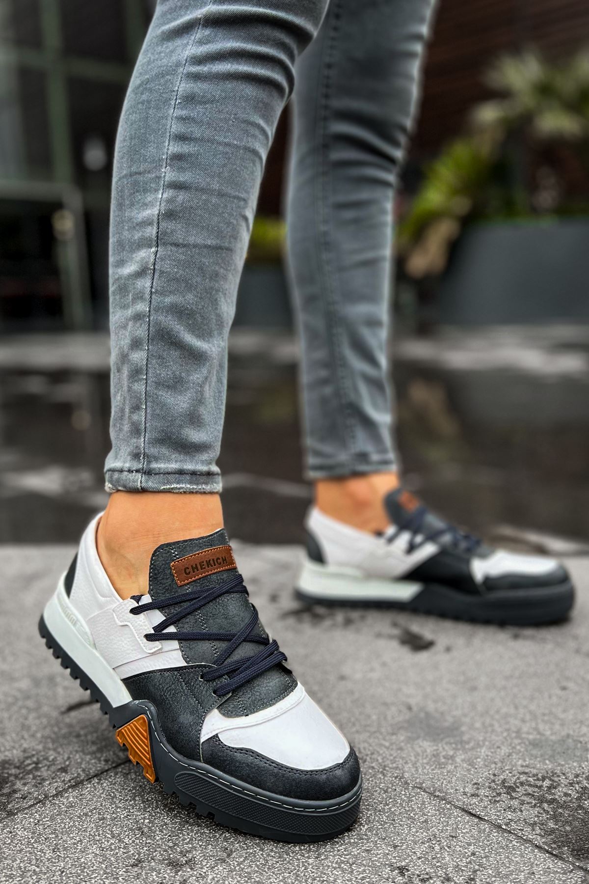 Bağcıklı Erkek Spor Ayakkabı Antrasit - Görsel 2