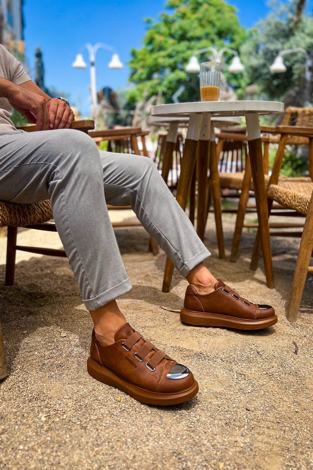 Pabucmarketi Pabucmarketi Lastikli Erkek Spor Ayakkabı Taba Sneaker | Flo Taba - 3. görsel