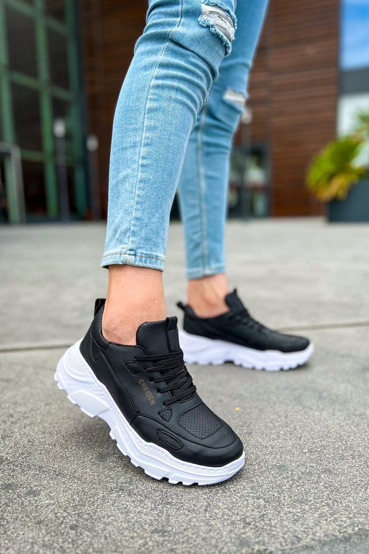 Bağcıklı Erkek Spor Ayakkabı Siyah - Görsel 2
