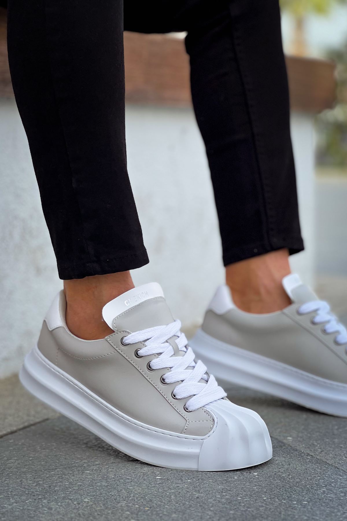 Bağcık Erkek Spor Ayakkabı Gri - Görsel 2