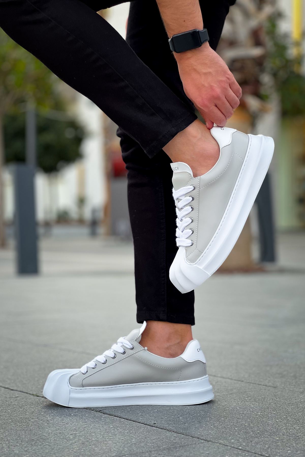 Bağcık Erkek Spor Ayakkabı Gri - Görsel 3