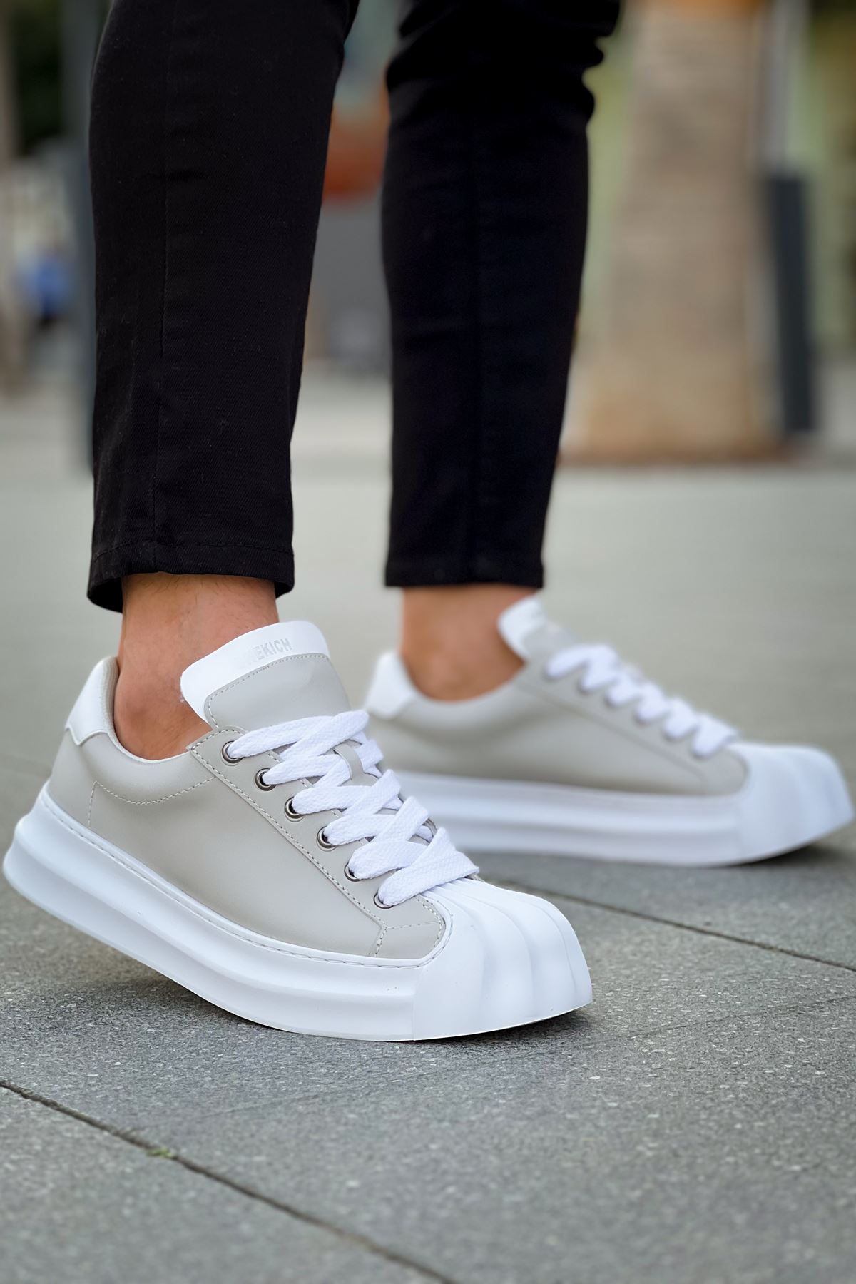 Bağcık Erkek Spor Ayakkabı Gri - Görsel 5