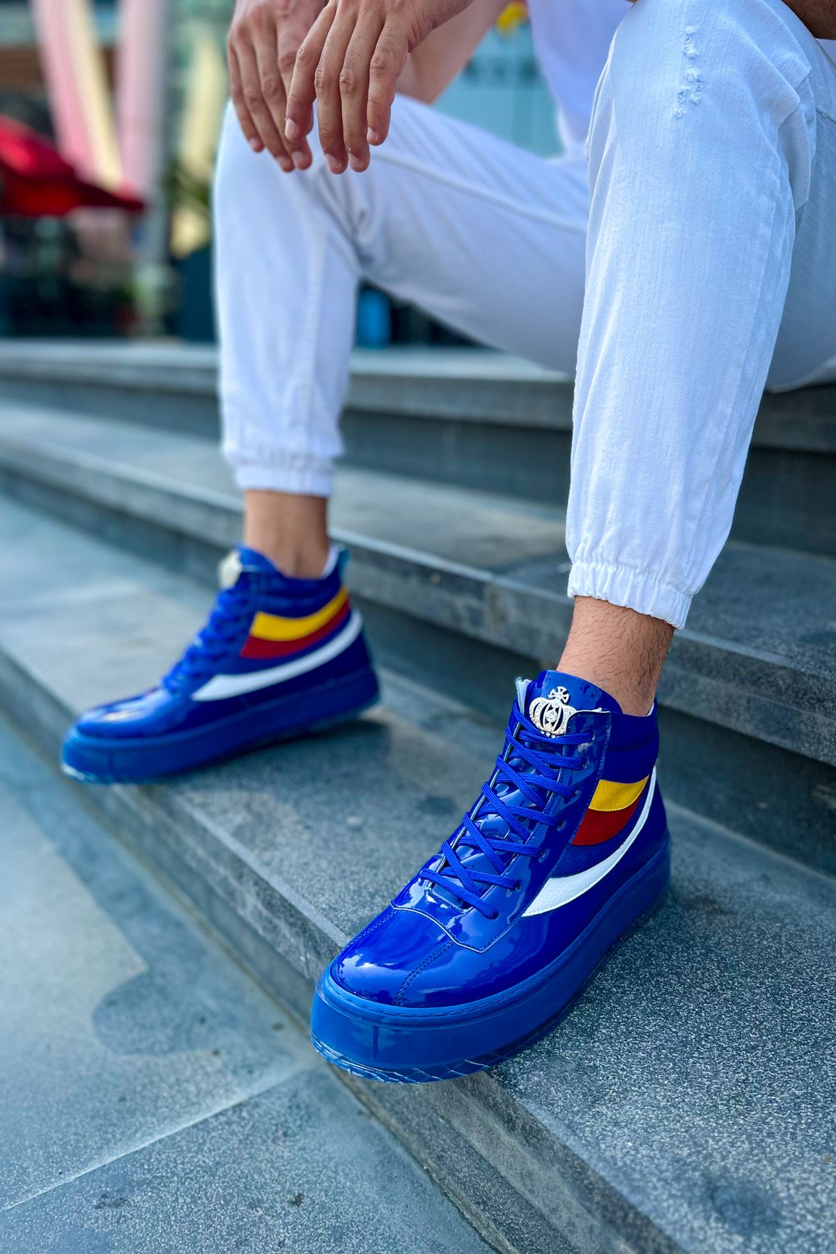 Bağcıklı Erkek Sneaker Bot Lacivert - Görsel 3