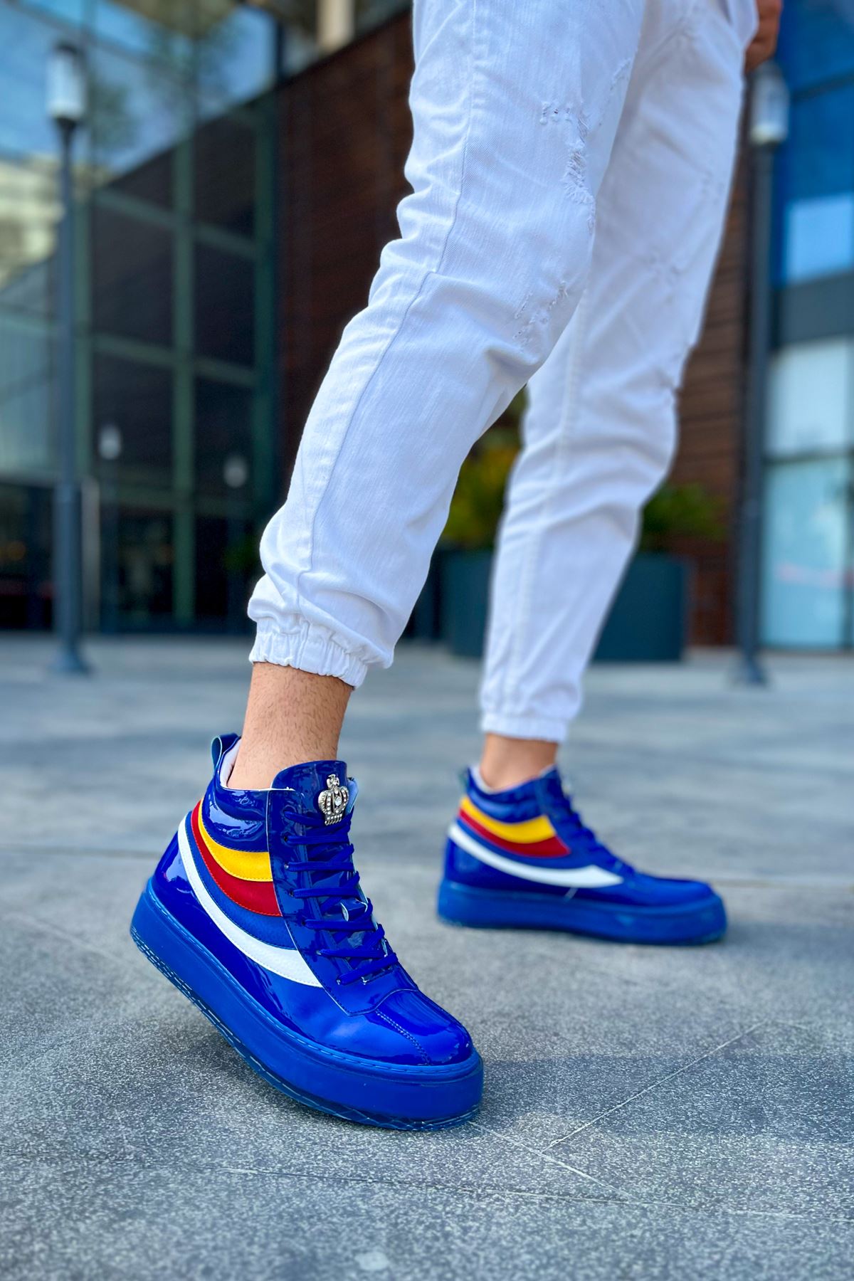 Bağcıklı Erkek Sneaker Bot Lacivert - Görsel 4