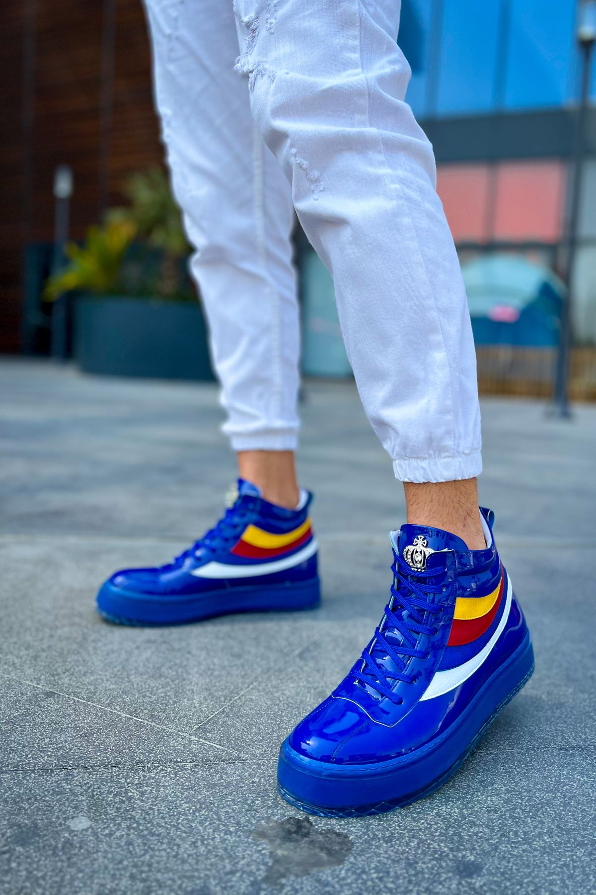 Bağcıklı Erkek Sneaker Bot Lacivert - Görsel 5