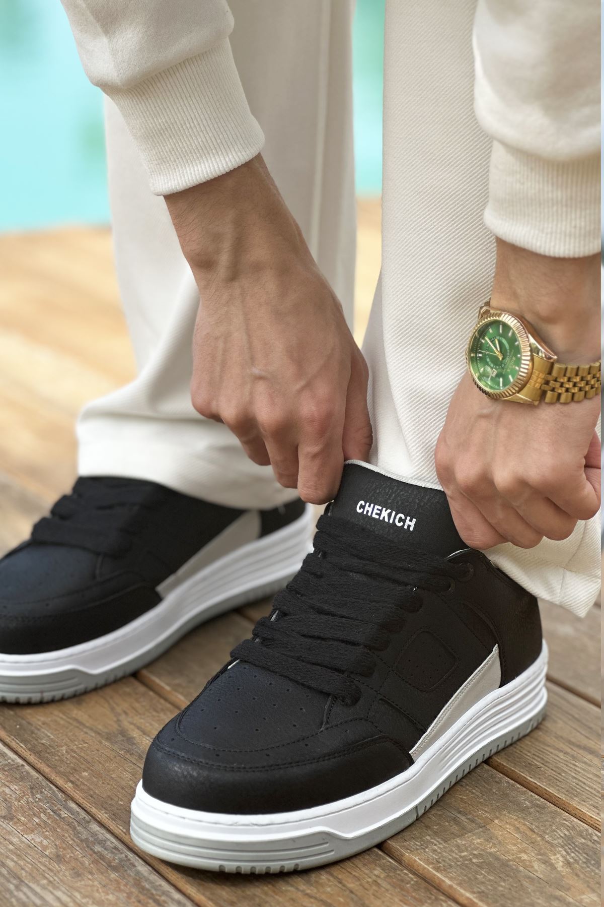 Bağcık Erkek Spor Ayakkabı Siyah - Görsel 4