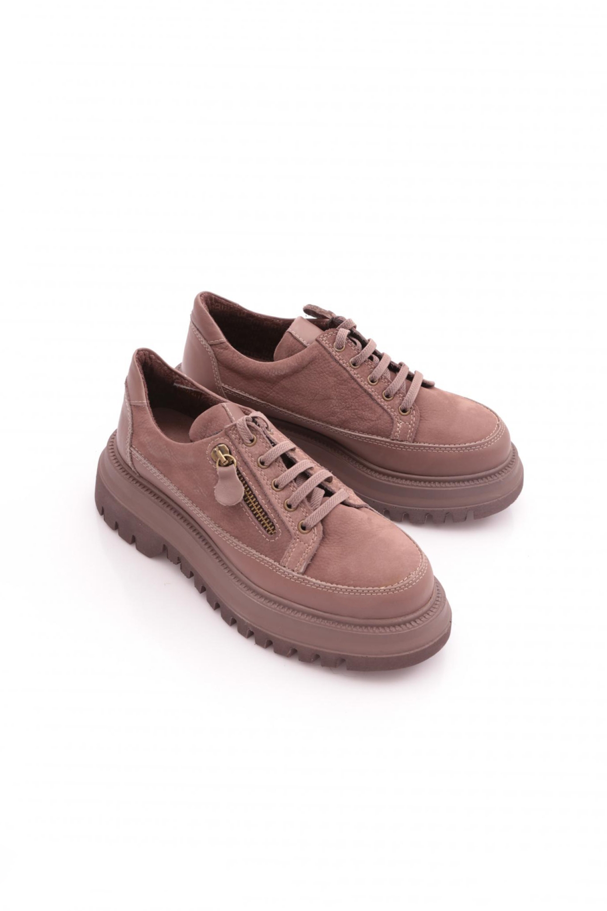D24Ka-3330 Kadın Deri Günlük Ayakkabı - Görsel 3
