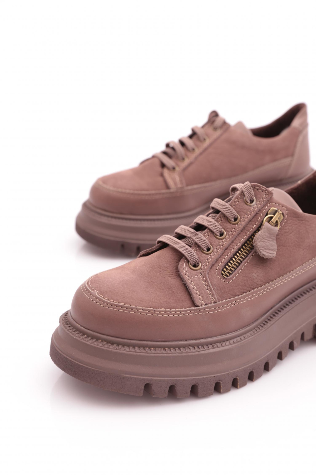 D24Ka-3330 Kadın Deri Günlük Ayakkabı - Görsel 5