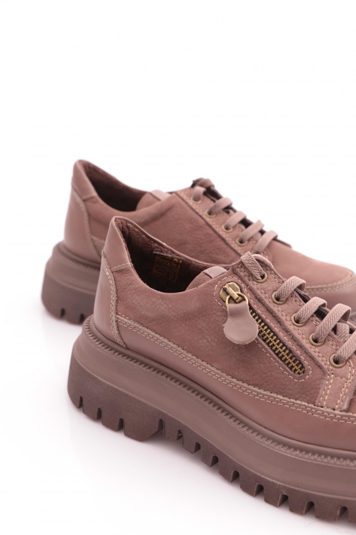 D24Ka-3330 Kadın Deri Günlük Ayakkabı - Görsel 6