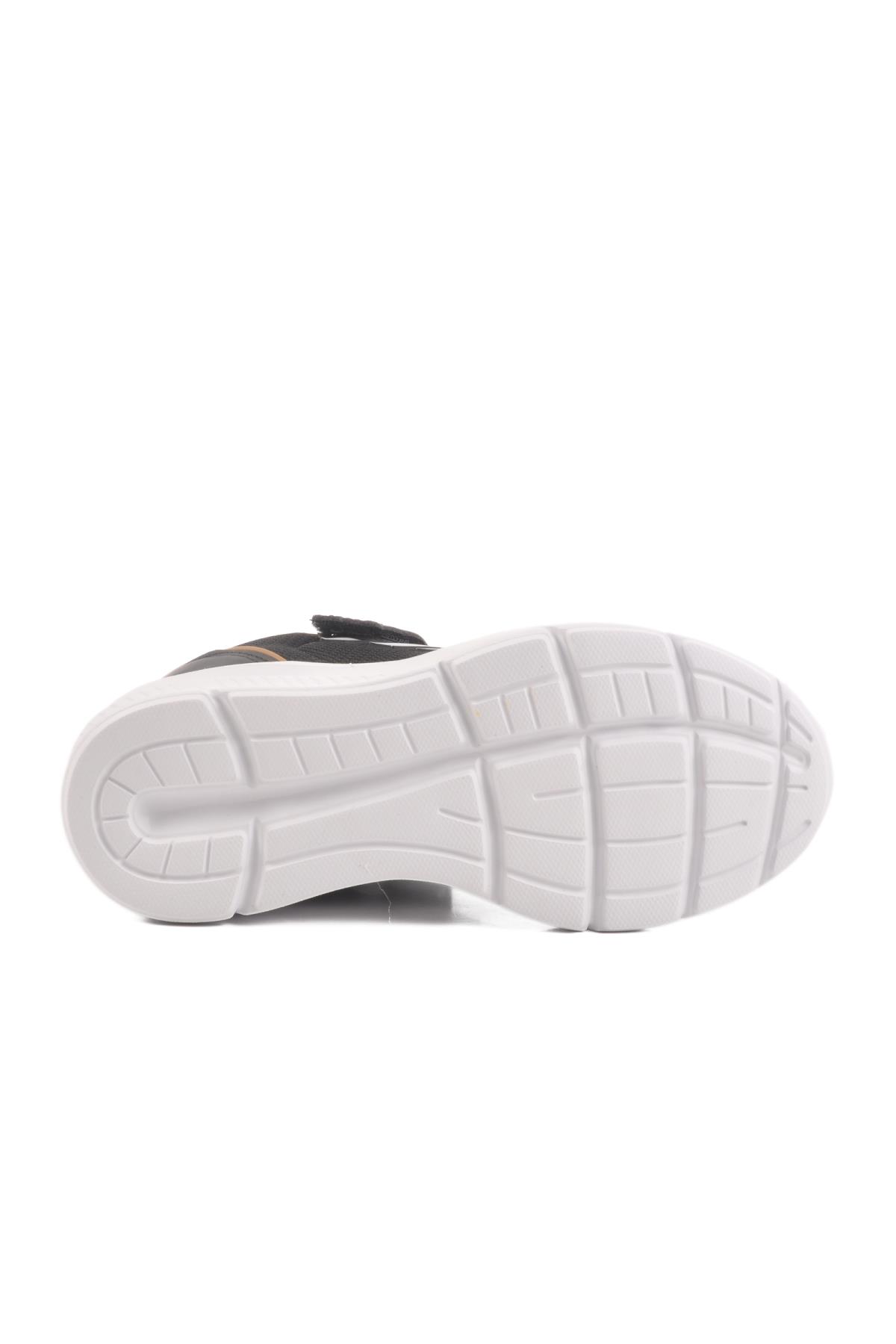 Fav 100 F Siyah-Beyaz Hafif Esnek Çocuk Spor Ayakkabı - Görsel 6