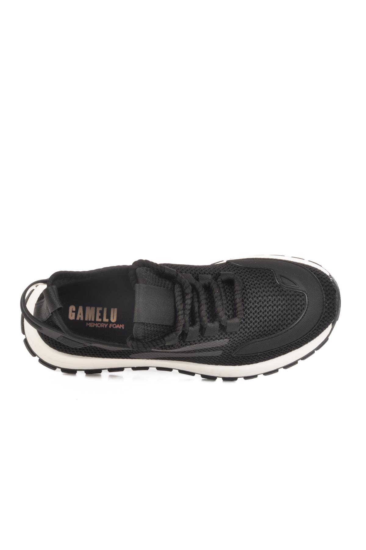 Nepal M Hava Alabilen Siyah-Beyaz Erkek Spor Ayakkabı - Görsel 5