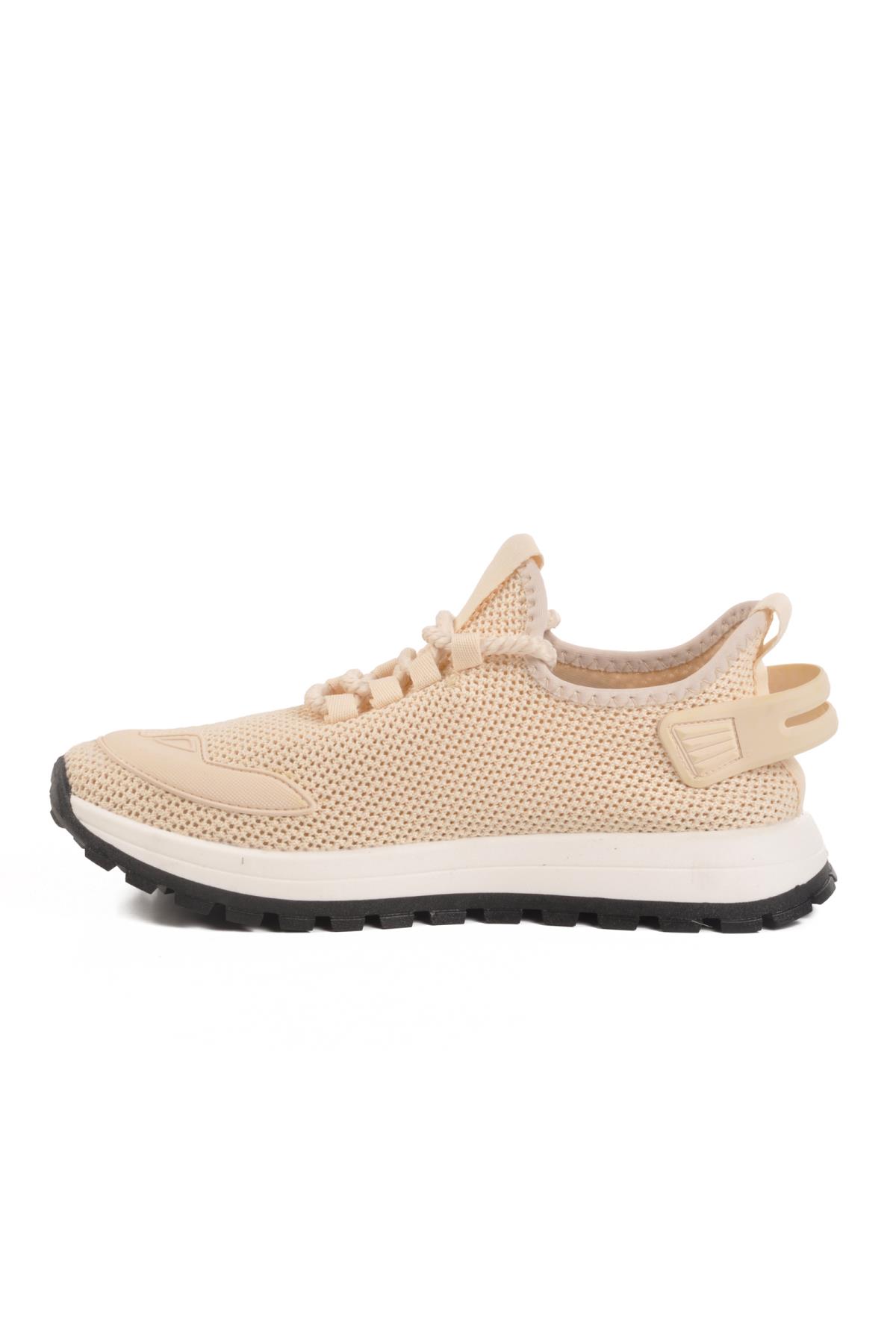 Bej-Siyah Tekstil Erkek Spor Ayakkabı Nepal M - Görsel 3