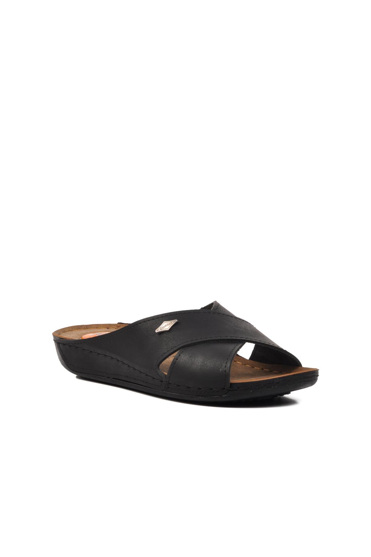 08-086 Siyah Kadın Terlik - Görsel 2