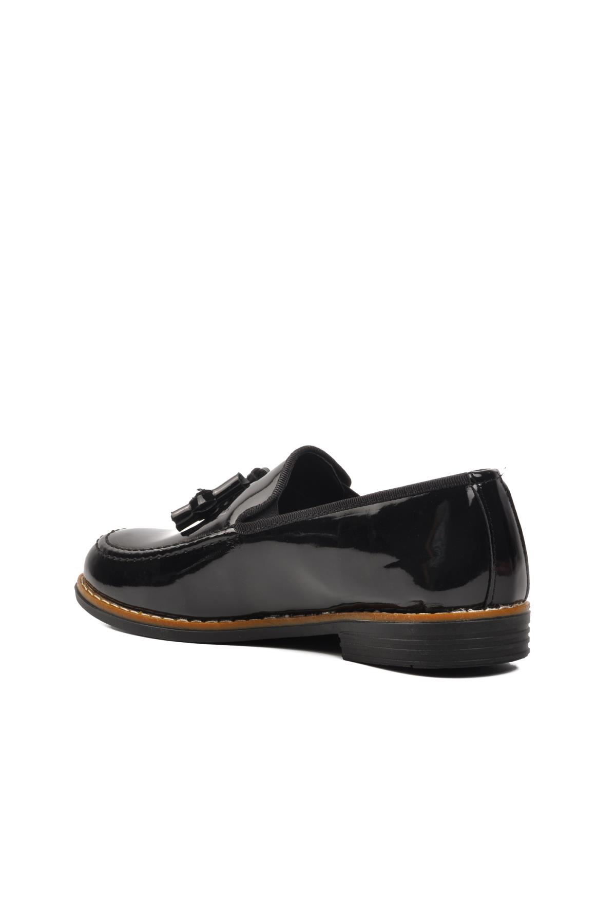 2020 Siyah Rugan Erkek Klasik Ayakkabı - Görsel 5
