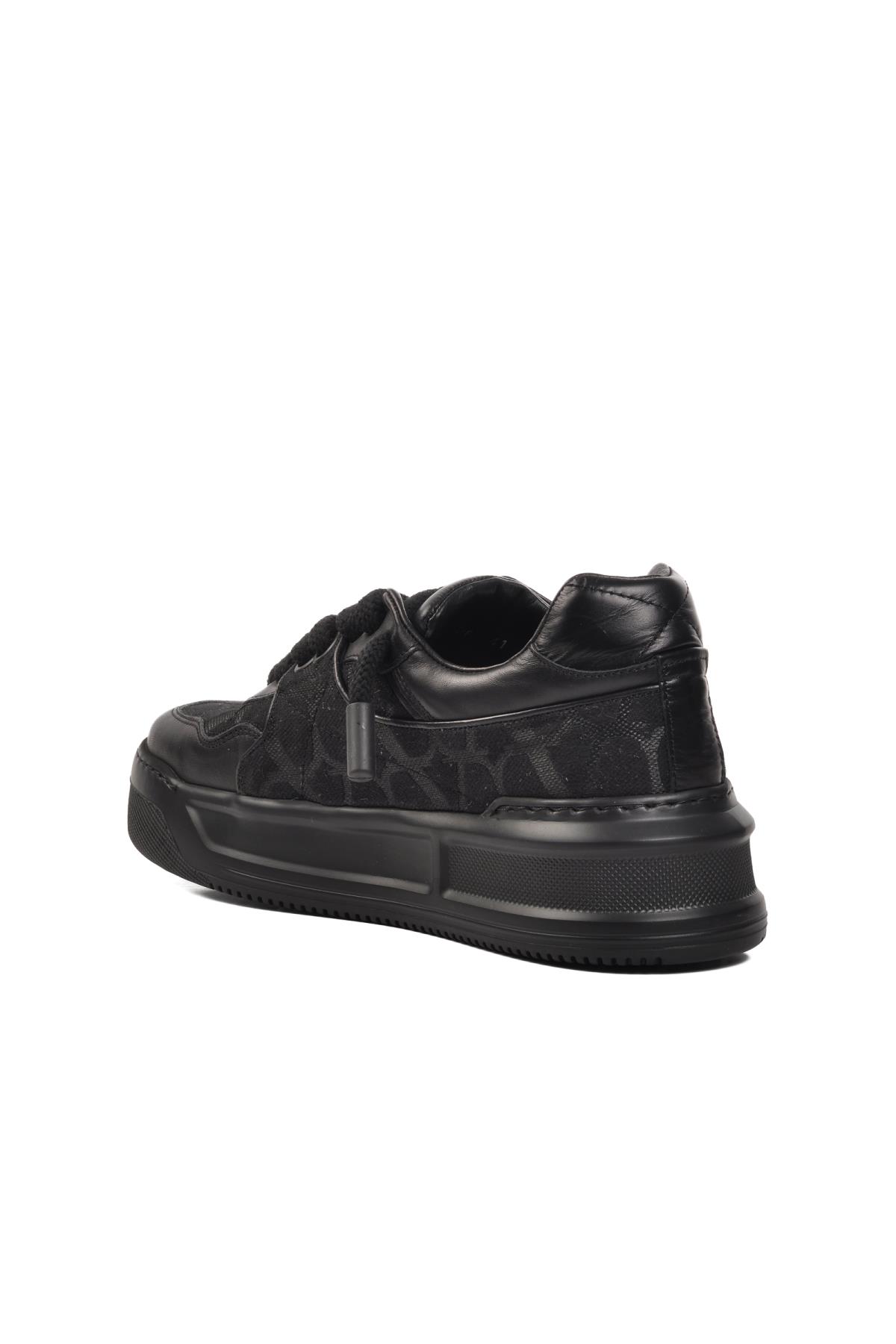 Premium 1306 Siyah-Siyah Erkek Sneaker - Görsel 5