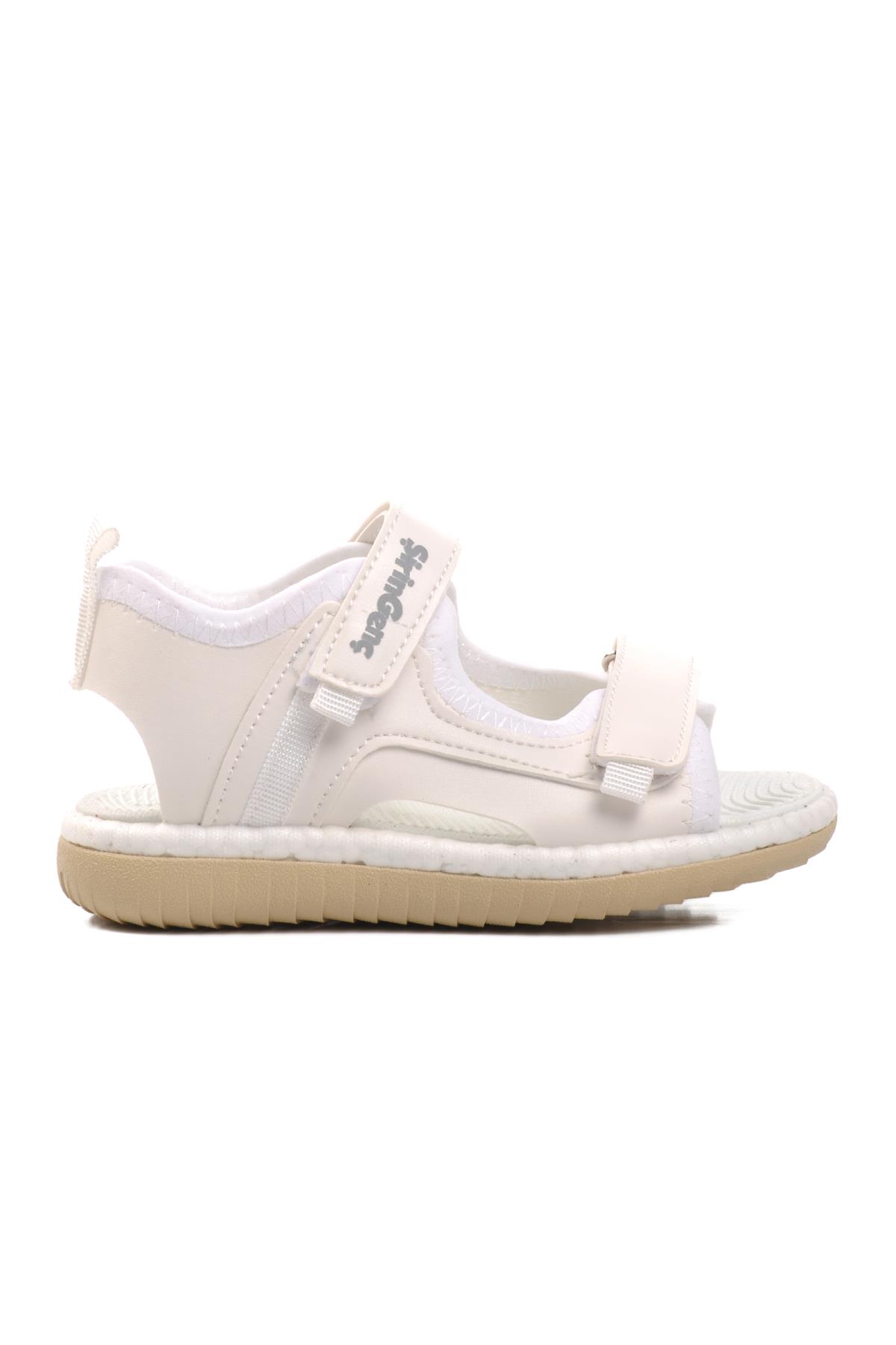 24-996-P Beyaz Çocuk Sandalet - Görsel 3