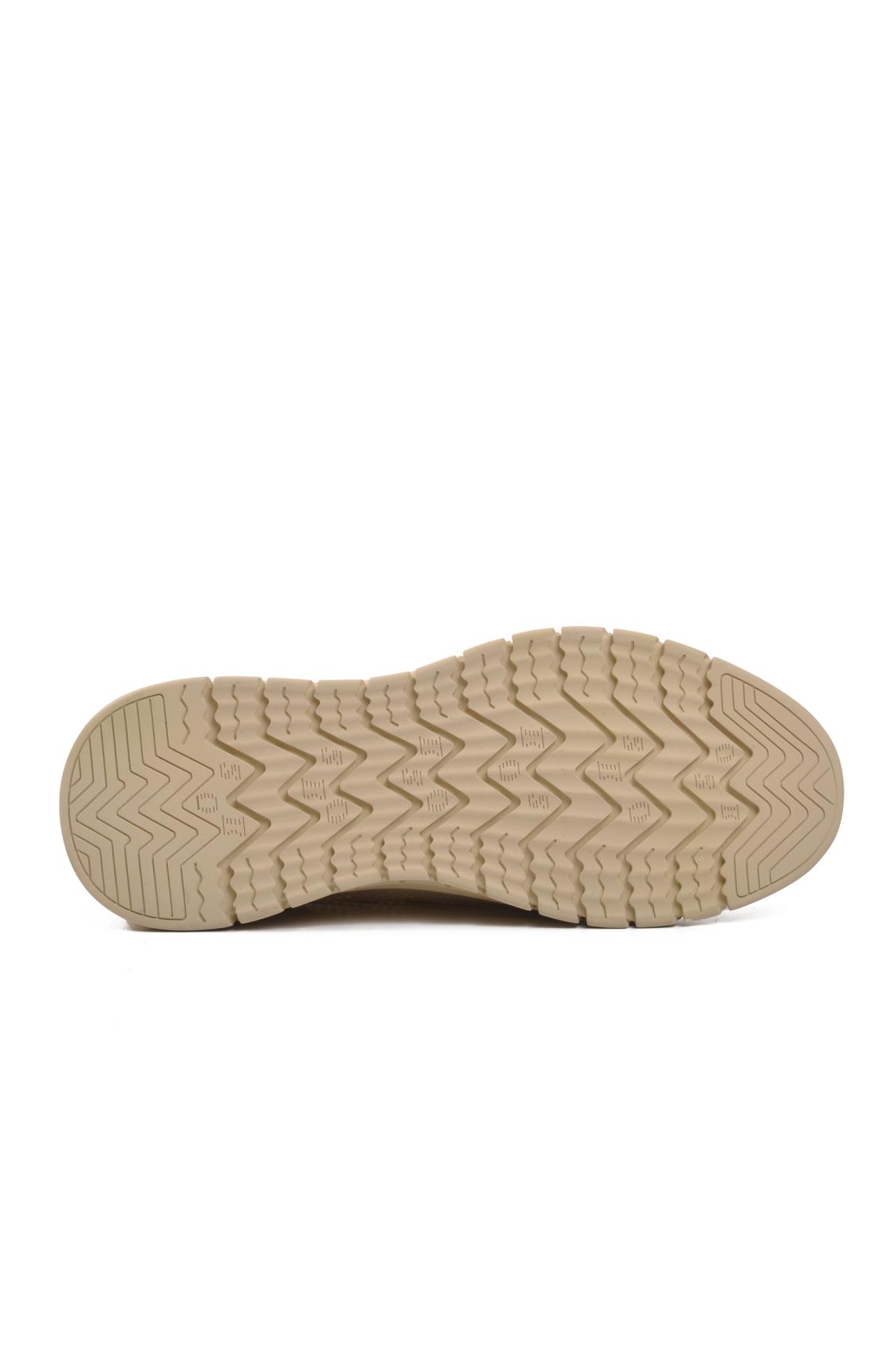 24Y527 Bej Erkek Spor Ayakkabı - Görsel 6