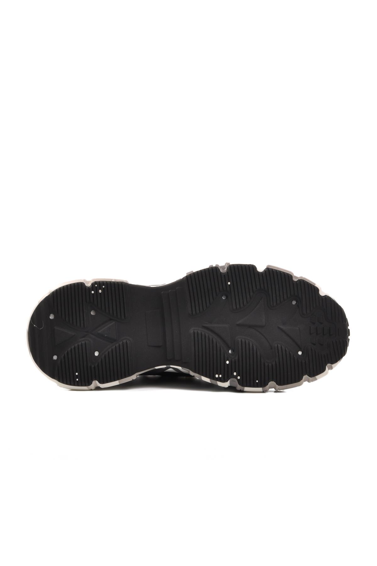 24K573 Siyah Erkek Spor Ayakkabı - Görsel 6