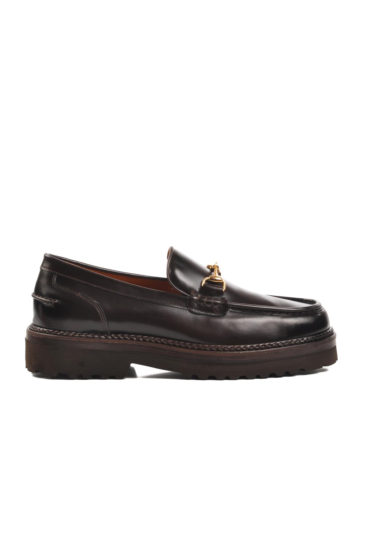 Premium 7710 Kahve Açma Hakiki Deri Erkek Loafer Ayakkabı - Görsel 3