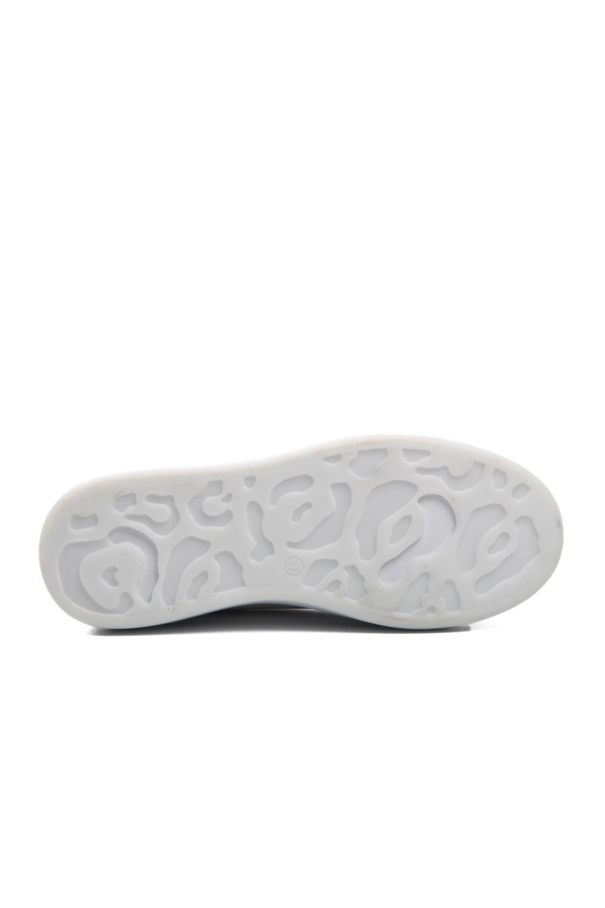 150 Madrid Beyaz-Beyaz Erkek Sneaker - Görsel 6