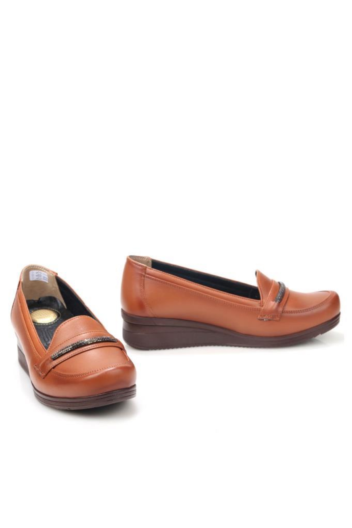 Edik DR194 Ortopedik Kadın Günlük Deri Ayakkabı - Görsel 4