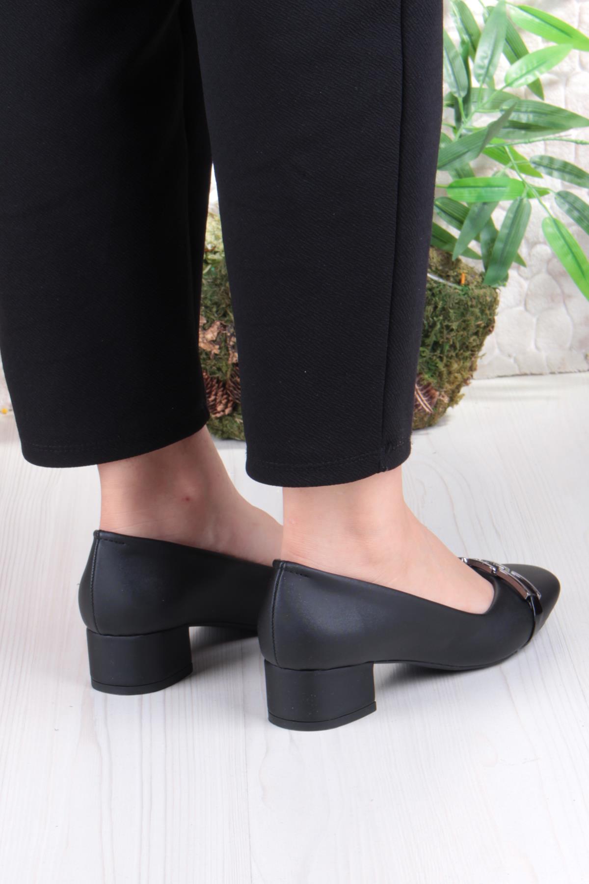 16504 Erdem Toka Detaylı Alçak Topuklu Kadın Ayakkabı - Görsel 5