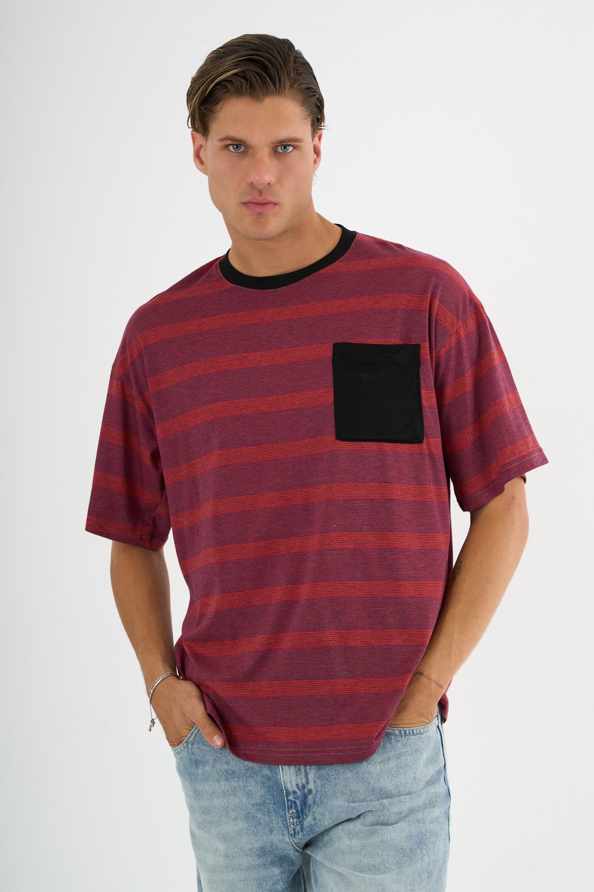 Alexander GardiALEXANDERGARDI Cep Detaylı Çizgili T-shirt