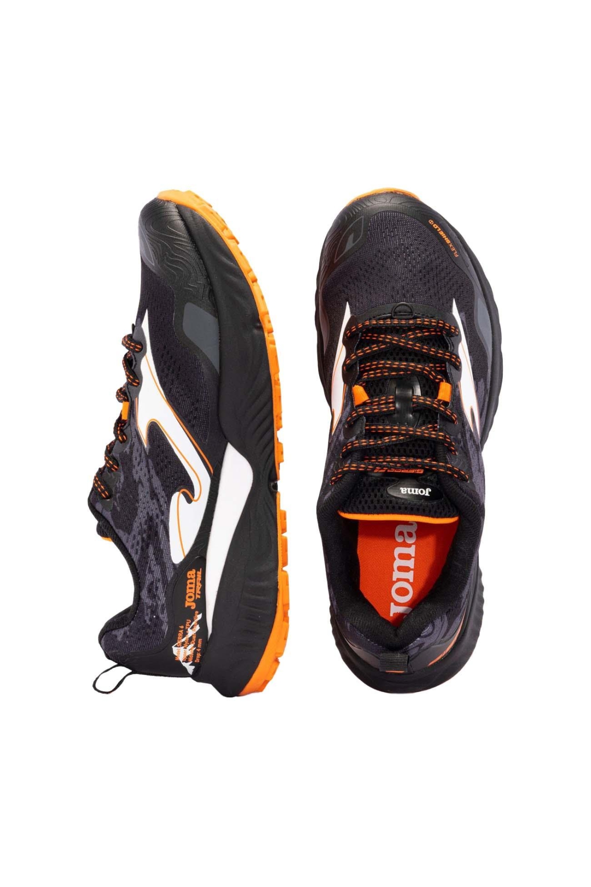 Tksiew2301 Sierre Spor Ayakkabı Siyah-Turuncu - Görsel 4