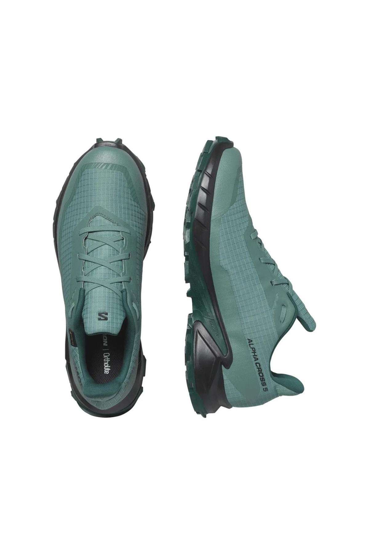 L47595000 Alphacross 5 Gtx Spor Ayakkabı Yeşil - Görsel 6