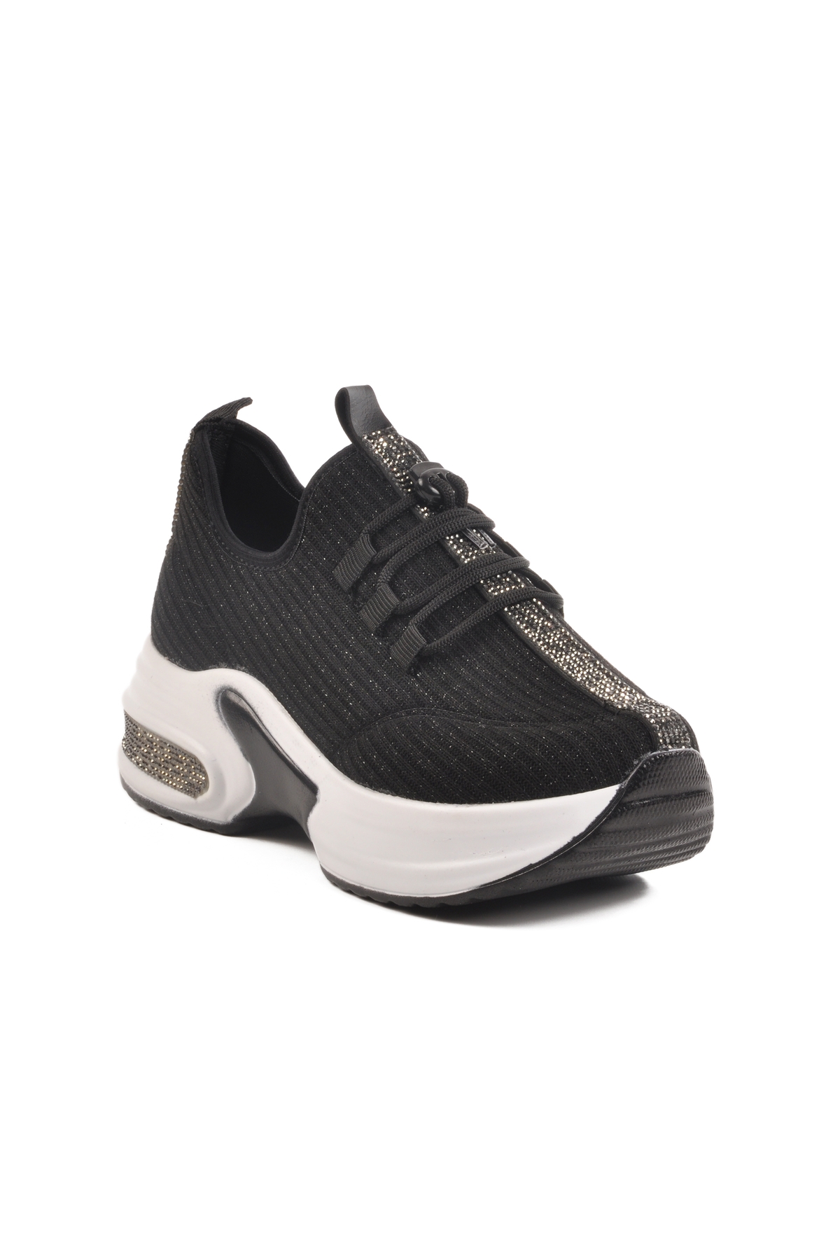 Aspor Siyah Beyaz Kadın Sneaker - Görsel 4