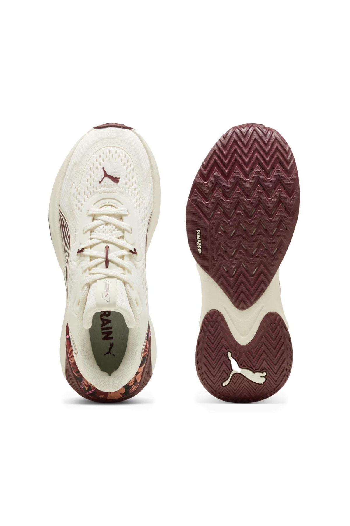 311739 PWR Hybrid TR Wns Floral Ri Spor Ayakkabı Krem - Görsel 6