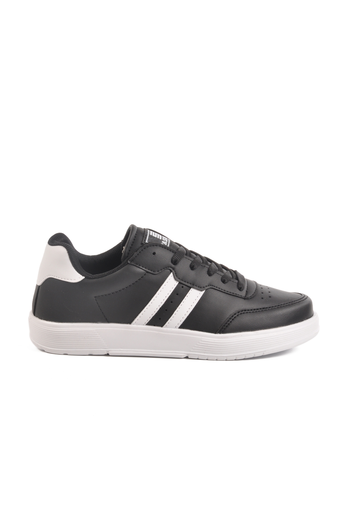 Aspor Siyah Beyaz Bağcıklı Unisex Spor Ayakkabı - Görsel 2