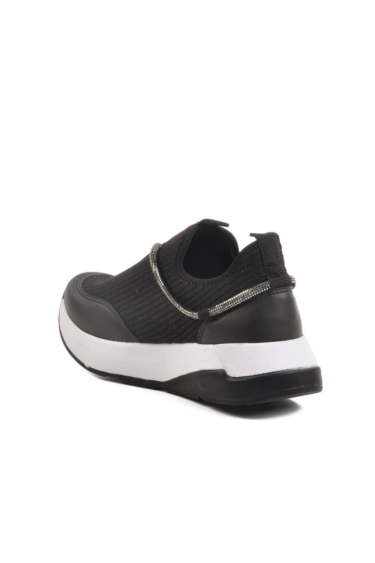 Aspor Siyah Taş İşlemeli Kadın Sneaker - Görsel 5