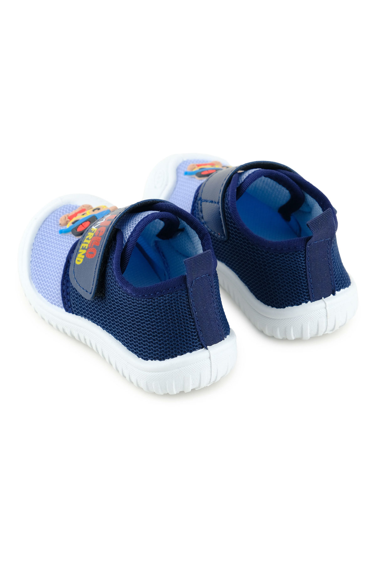 Bebe Erkek Yazlık Keten Rahat Taban Tek Cırt Cırtlı Ayarlanabilir Ev Bahçe Okul Kreş Günlük Ayakkabı - Görsel 5