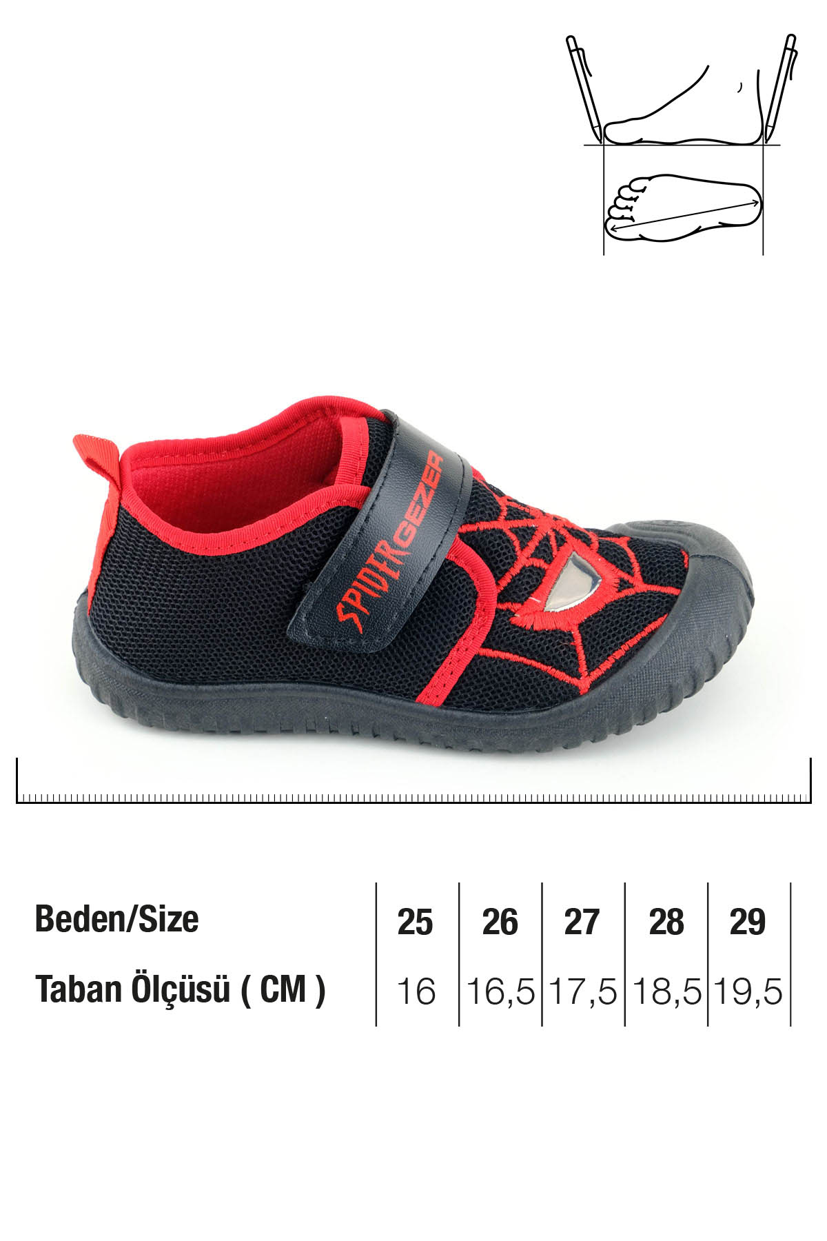 Erkek Çocuk Yazlık Keten Rahat Taban Tek Cırt Cırtlı Ayarlanabilir Ev Bahçe Okul Kreş Günlük Ayakkabı - Görsel 3