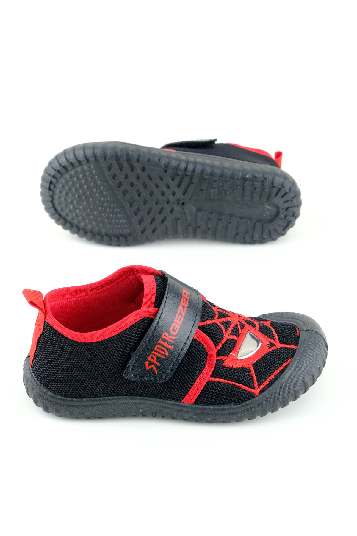 Erkek Çocuk Yazlık Keten Rahat Taban Tek Cırt Cırtlı Ayarlanabilir Ev Bahçe Okul Kreş Günlük Ayakkabı - Görsel 6