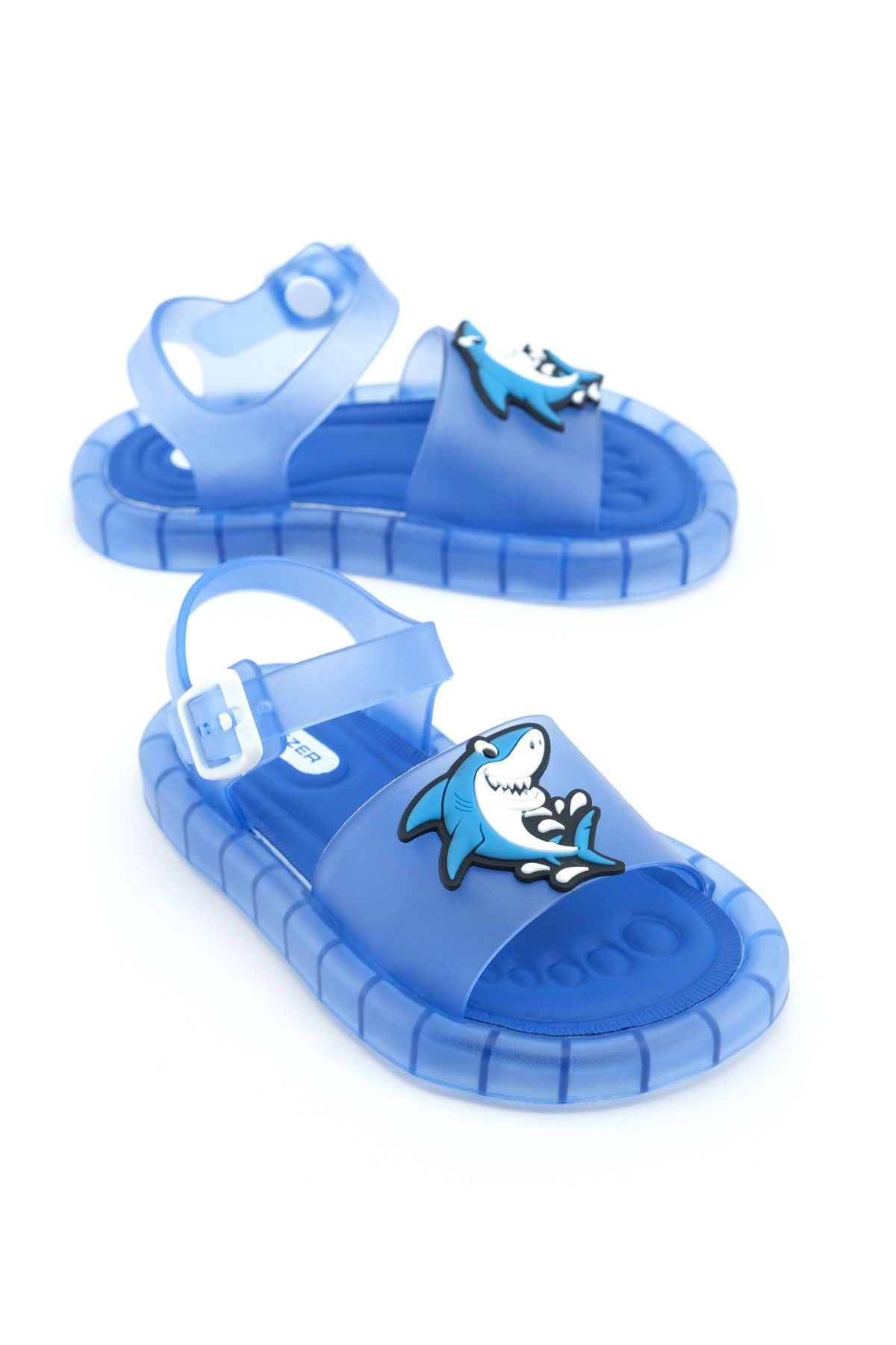 Gezer Gezer Mavi Erkek Çocuk Yazlık Airblow Bilekten Tokalı Ayarlanabilir Rahat Işıklı Taban Günlük Sandalet Sandalet & Terlik | Flo Mavi - 2. görsel